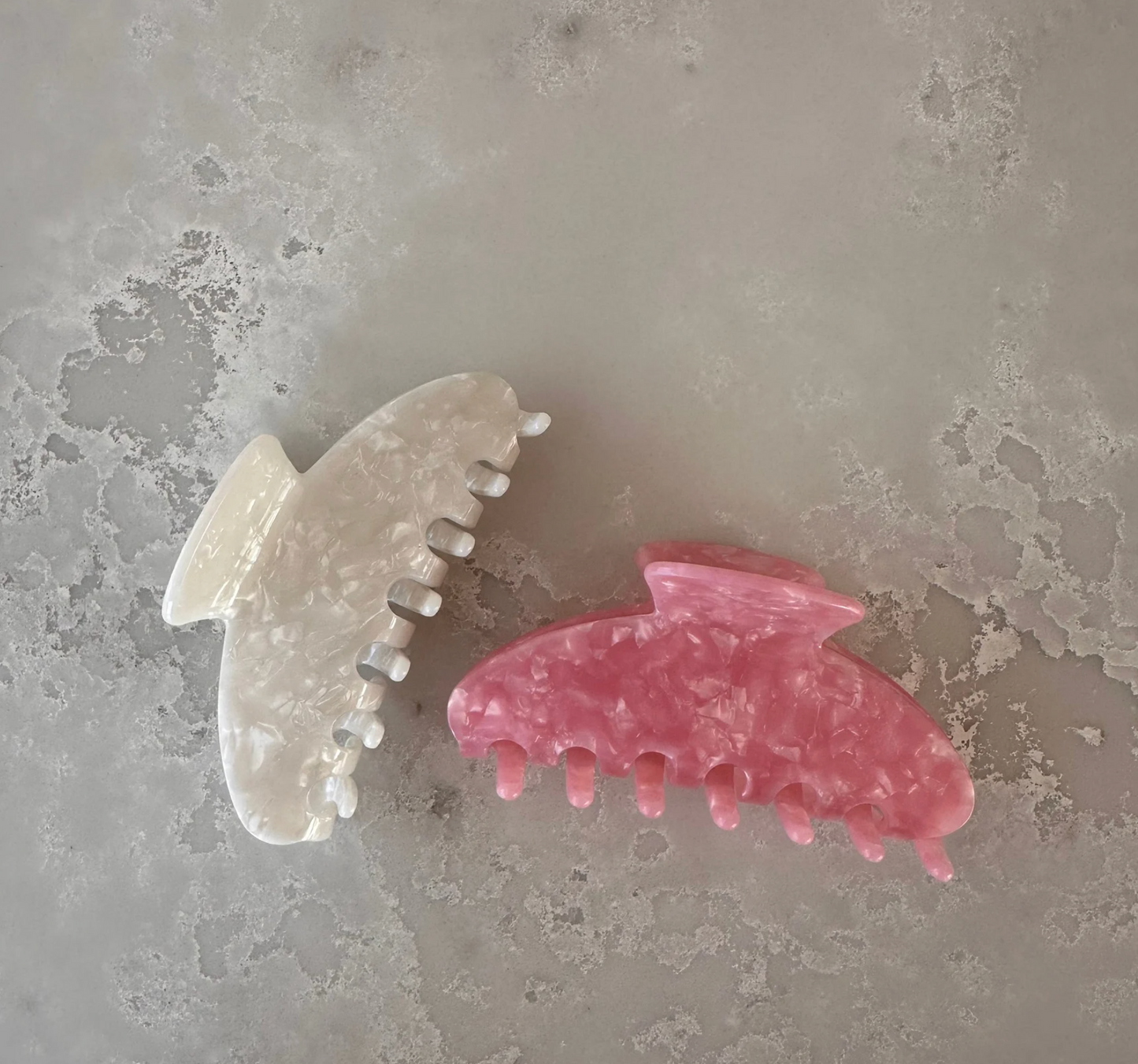 White Marble Boobie Clip